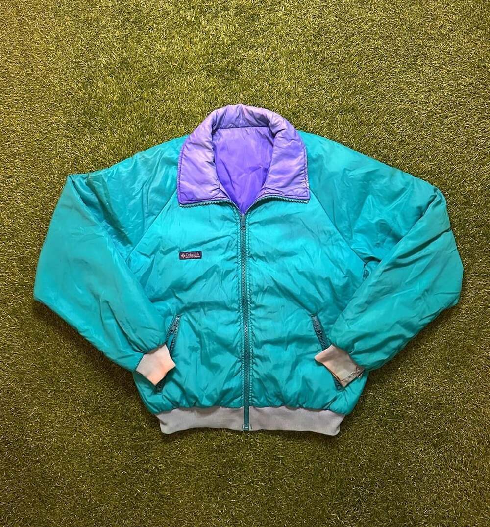 Vintage 1990s Columbia Reversible Puffer Jacket